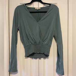Moa Moa Green Crop Top, Size L